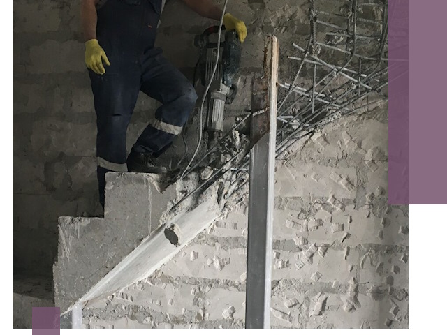 Демонтаж металлических и бетонных лестниц в Златоусте