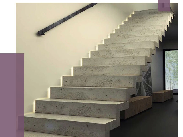 Облицовка бетонных лестниц в Златоусте от 4640 руб/м2 