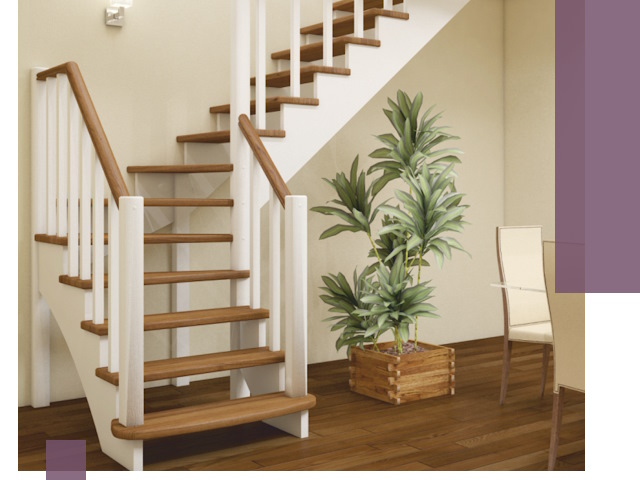 Г-образные лестницы под ключ в Златоусте — изготовление и монтаж