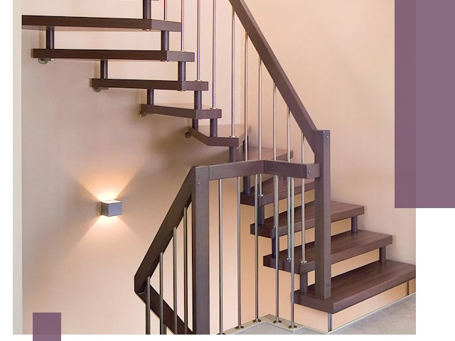 Изготовление лестниц на больцах в Златоусте под ключ