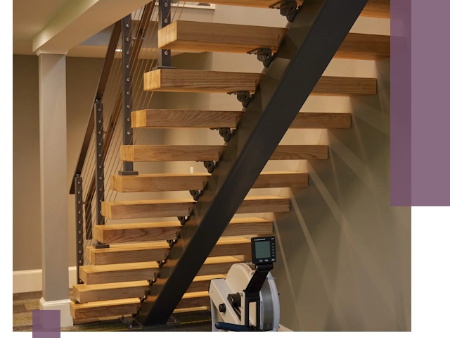 Лестницы на монокосоурах под ключ в Златоусте - изготовление и монтаж