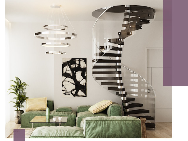 Лестницы для двухуровневой квартиры в Златоусте — изготовление и монтаж