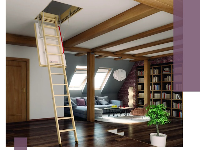 Чердачные лестницы под ключ в Златоусте: изготовление и монтаж