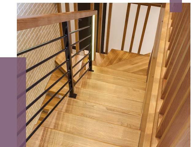 Лестницы из ясеня в Златоусте под ключ от 10104 руб. 