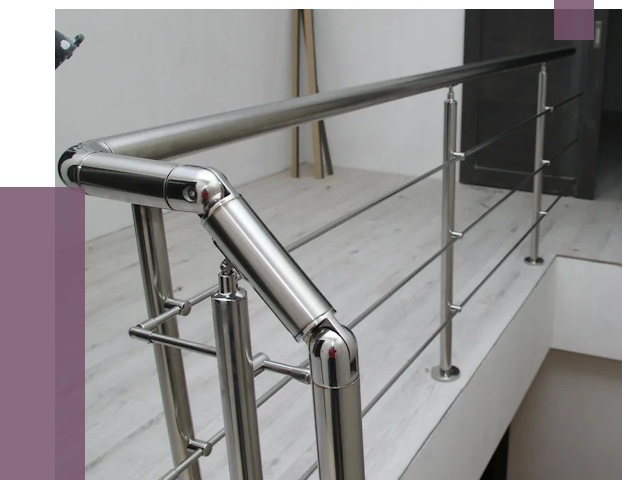 Перила из нержавеющей стали в Златоусте от 9073 руб. под ключ | ПРОЛЁТ-Злт