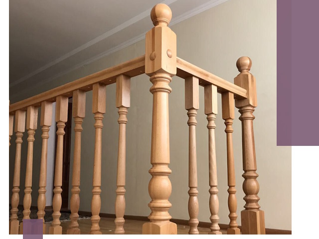 Деревянные перила на заказ в Златоусте: монтаж и изготовление