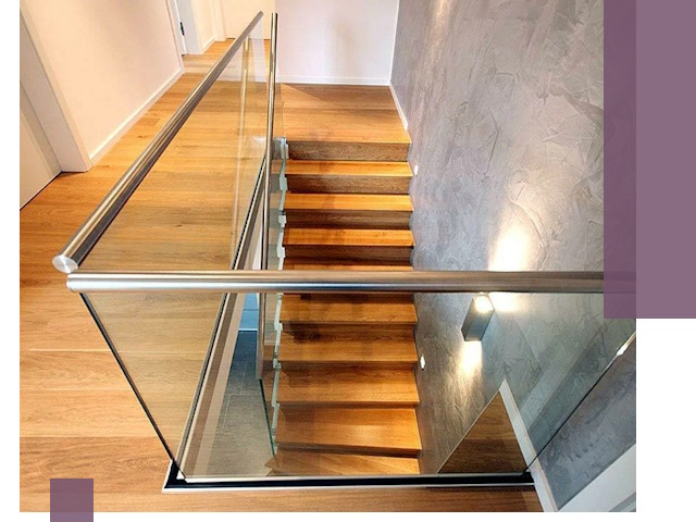 Перила для лестницы в доме — изготовление и монтаж в Златоусте