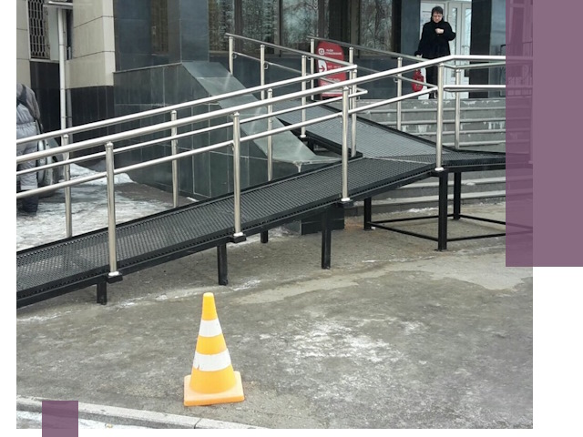 Стационарные пандусы под ключ в Златоусте — изготовление и монтаж