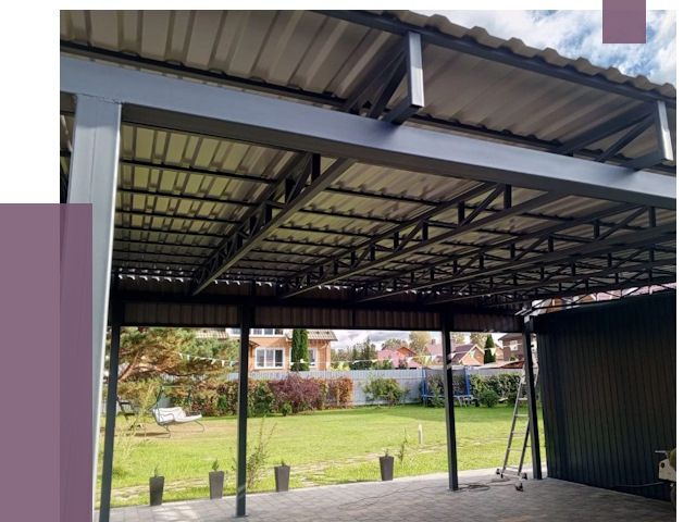 Монтаж навесов в Златоусте от 7423 руб. — установка навеса | ПРОЛЁТ-Злт