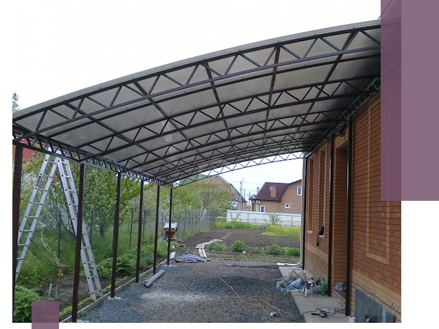 Профессиональный монтаж навесов под ключ в Златоусте