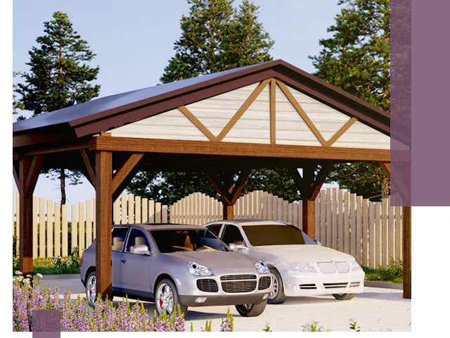 Навесы для автомобиля в Златоусте — изготовление и монтаж