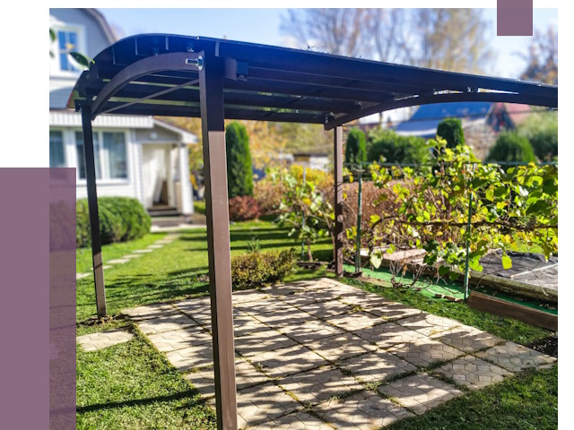 Навесы для дачи в Златоусте от 12836 руб. под ключ — ПРОЛЁТ-Злт