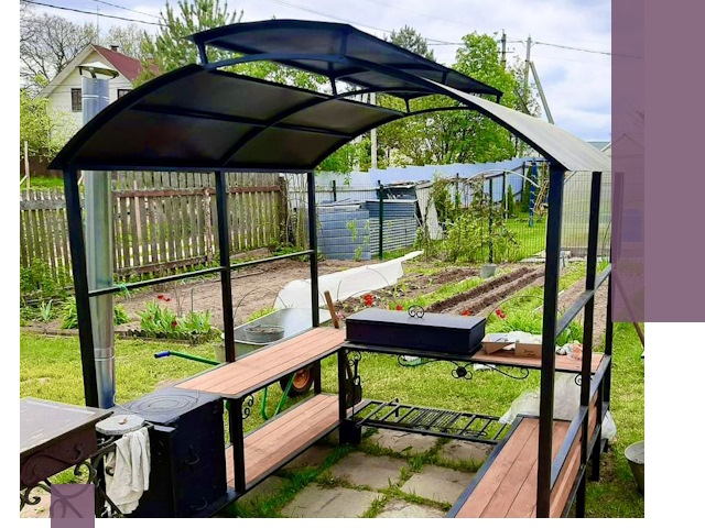 Навесы для барбекю в Златоусте: изготовление, монтаж и демонтаж