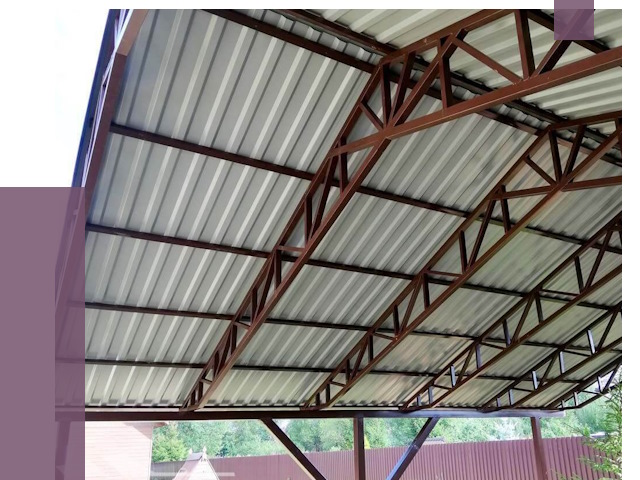 Навесы из профнастила в Златоусте от 7423 руб. | ПРОЛЁТ-Злт