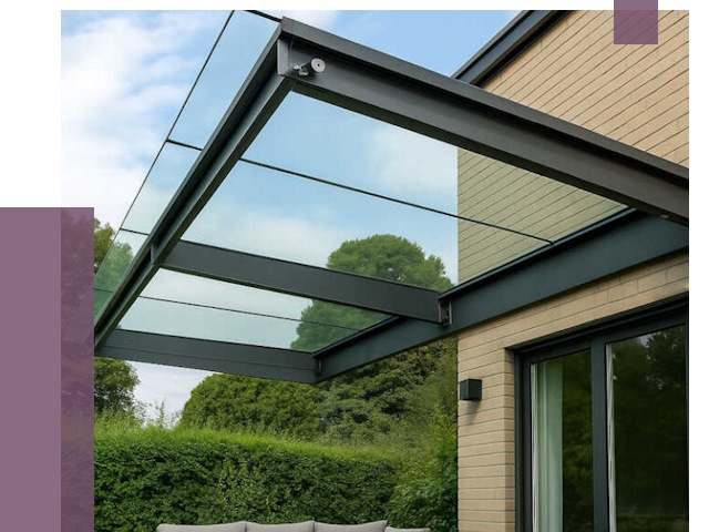 Стеклянные навесы и козырьки в Златоусте от 12372 руб.