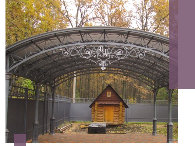 Кованые навесы премиум-класса под заказ в Златоусте