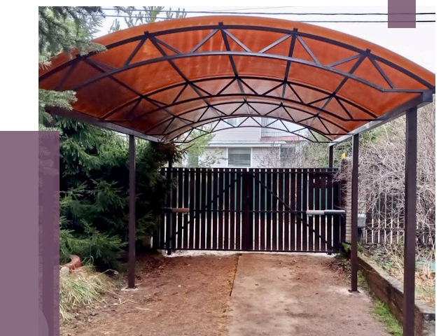 Арочные навесы в Златоусте от 12836 руб. — изготовление и монтаж | ПРОЛЁТ-Злт