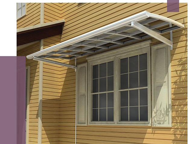 Козырьки над окнами в Златоусте от 7681 руб. — монтаж, покупки | ПРОЛЁТ-Злт