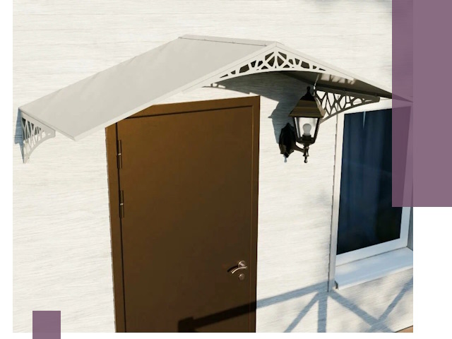 Металлические козырьки на входы и террасы в Златоусте