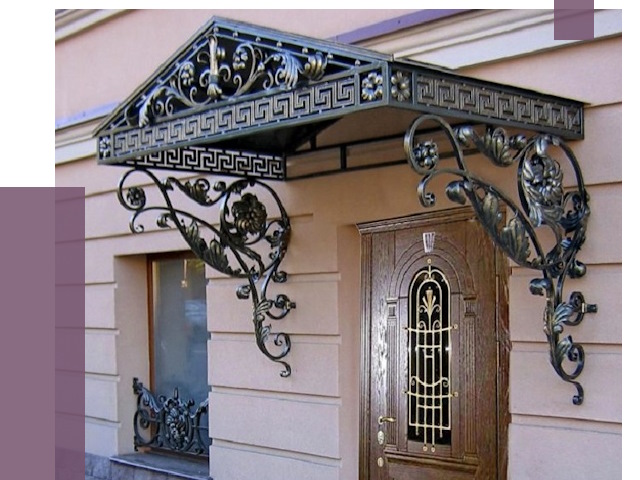 Кованые козырьки в Златоусте под ключ от 12836 руб. — ПРОЛЁТ