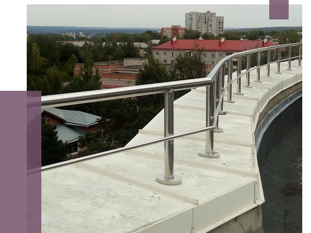 Парапеты и ограждения кровли в Златоусте от 5000 руб.