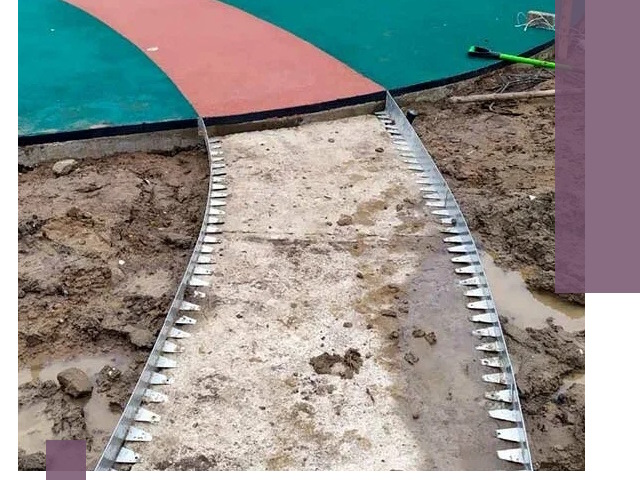 Металлические бордюры для дорожек в Златоусте — монтаж и изготовление