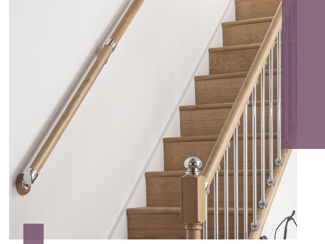 Пристенные поручни из стали и нержавейки под монтаж в Златоусте